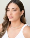 Choker Riviera Cristal 2 mm Ródio Branco