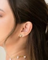 Brinco Redondo Liso Banhado a Ouro 18K