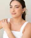 Choker Laminada Banhado a Ouro 18K