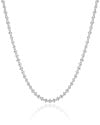 Choker Laminada Ródio Branco