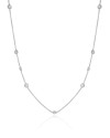 Choker Elos Pontos de Luz Ródio Branco