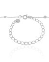 Choker Elos Pontos de Luz Ródio Branco