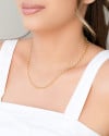 Gargantilha Elos 3 mm Banhado a Ouro 18K