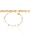 Choker Malha Listrada Banhado a Ouro 18K