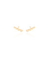 Ear Cuff Corações Banhado a Ouro 18K