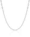 Choker Elos 3 mm Ródio Branco