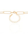 Gargantilha Elos Ovais 6 mm Banhado a Ouro 18K