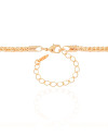 Gargantilha Malha Morango 3 mm Banhado a Ouro 18K