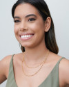Brinco Argola Frontal Lisa 10 mm Banhado a Ouro 18K