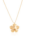Gargantilha Veneziana Flor Lisa Banhado a Ouro 18K