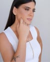 Gargantilha Gravata Riviera Banhado a Ouro 18K