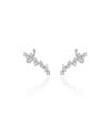 Ear Cuff Pontos de Luz Cristal Ródio Branco
