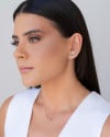 Choker Veneziana Bola Lisa 5 mm Ródio Branco