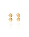 Brinco Redondo Liso Banhado a Ouro 18K