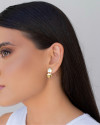 Brinco Redondo Liso Banhado a Ouro 18K