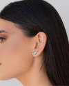 Ear Cuff Bolas Lisas Ródio Branco