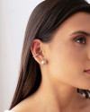 Piercing Bolinhas Lisas Ródio Branco