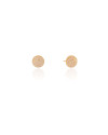 Brinco Redondo Cravejado Cristal Banhado a Ouro 18K