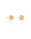 Brinco Bola Lisa 12 mm Banhado a Ouro 18K
