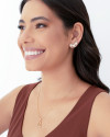 Ear Cuff Corações Cravejados Cristal Banhado a Ouro 18K