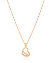 Gargantilha Coração Mãe Cravejado Cristal Banhado a Ouro 18K - 45 cm