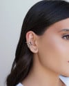 Piercing Filetes Lisos e Torcido Ródio Branco