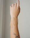 Bracelete Fio Ondas Banhado a Ouro 18K