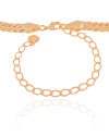 Choker Malha Cubana 6.5 mm Banhado a Ouro 18K