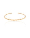 Bracelete Espiral 2 mm Banhado a Ouro 18K