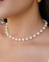 Choker Pérolas 8 mm Banhado a Ouro 18K
