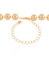 Choker Bolas Lisas 10 mm Banhado a Ouro 18K