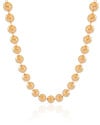 Choker Bolas Lisas 10 mm Banhado a Ouro 18K