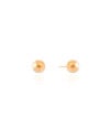 Brinco Bola 8 mm Banhado a Ouro 18K