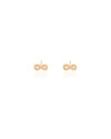 Brinco Infinito Cravejado Cristal Banhado a Ouro 18K