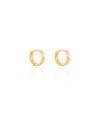 Brinco Argola Click 1.2 cm Banhado a Ouro 18K