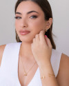 Bracelete Palito Liso Banhado a Ouro 18K