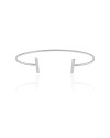 Bracelete Palito Liso Ródio Branco