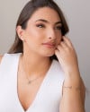 Bracelete Palito Liso Ródio Branco