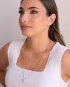 Piercing Baguete Cristal Ródio Branco