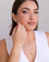 Piercing Cravejado Cristal Banhado a Ouro 18K