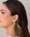 Piercing Cravejado Cristal Banhado a Ouro 18K