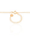 Choker Elos Plaquinhas Lisas Banhado a Ouro 18K - 35 cm