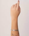 Bracelete Fechado Fio Ródio Branco