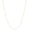 Choker Elos Bolinhas Banhado a Ouro 18K - 35 cm