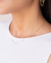 Choker Elos Bolinhas Banhado a Ouro 18K - 35 cm