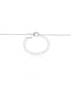 Choker Veneziana Trevo Liso Ródio Branco