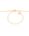 Choker Veneziana Ponto de Luz Cristal Banhado a Ouro 18K - 35 cm