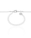 Choker Veneziana Ponto de Luz Cristal Ródio Branco - 35 cm