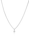 Choker Veneziana Ponto de Luz Cristal Ródio Branco - 35 cm