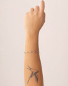 Bracelete Torcido Ródio Branco